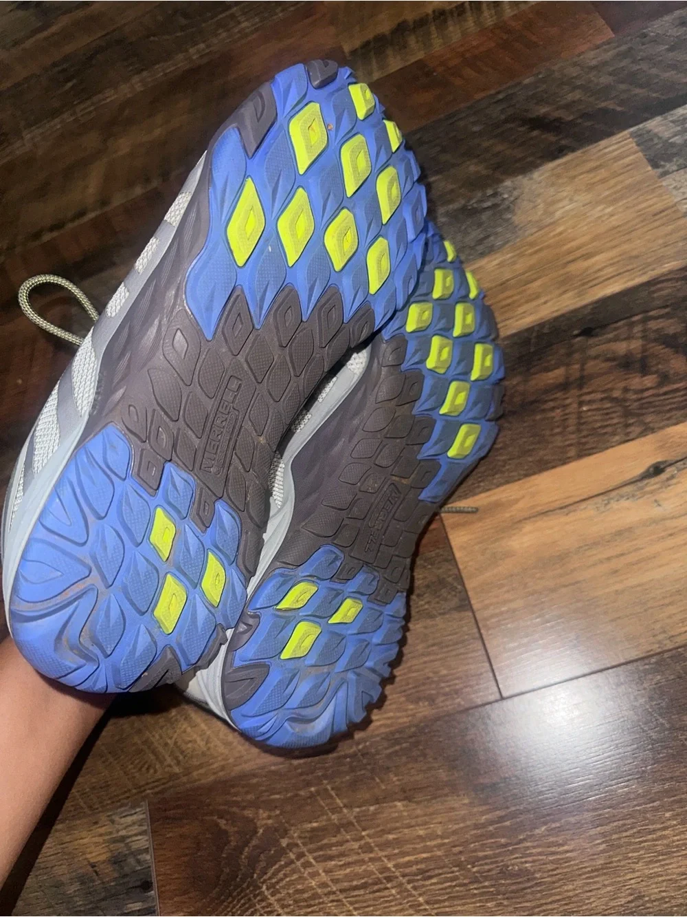 Merrell Women’s Gray, Blue & Lime Trail Sneakers